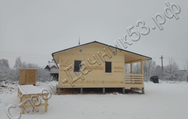 4 Каркасно-щитовой дом Д-34, 9х8м, 72 М², Ярославская область, Некрасовский район, село Диево-Городище. (2)